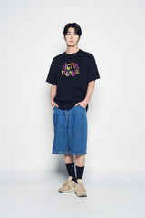 25SS ポイントロゴポケットデニムショートパンツ ブルー