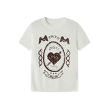 プリント半袖ウールTシャツ