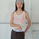 Paper Knit sleeveless white