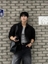 Mile cropped long-sleeve shirt