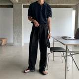 LMNサイントツータックラインワイドパンツ (3 colors)