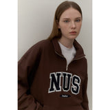 Huke x Nus. ハーフジップアップ（NAVY）