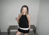 puching backless hoodie(3 color) 
