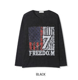 Frame Vintage Print Long Sleeve T-Shirt