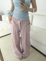 striped pajama pants