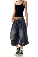 Blue Cargo Jorts