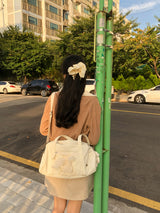 Daily ribbon gym bag_ivory