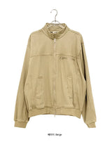 [unisex] Leare Two-Button Washing High-Neck Zip-Up Jacket