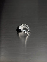 [925silver] Heavy wave ring