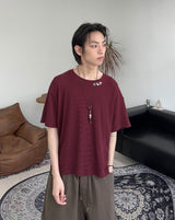 ケニードローイング刺繍半袖Tシャツ