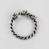 SVR-612 NTB Reloadable Silver Sliver925 Antique Silver Wire Ring Ring