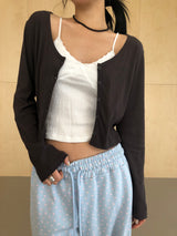 Minimal Button Cardigan