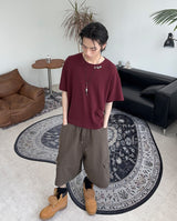 ケニードローイング刺繍半袖Tシャツ