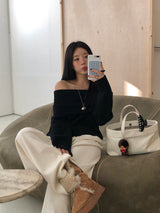 [MADE] ENTOL VELOUR WIDE PANTS
