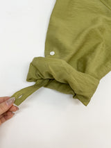 ロールアップ テンセル ルーズフィット シャツ