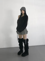 cable wool pumkin shorts(3 color) 