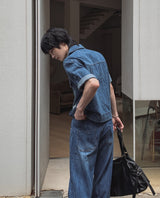 Ute Vintage Crop Short Sleeve Denim Jacket