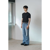 [Muscle fit] クールカーブハーフTシャツ(ブラック)