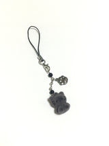 Gray kitty keyring
