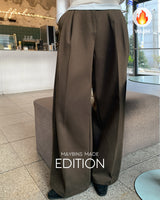 Mur pintuck wide slacks