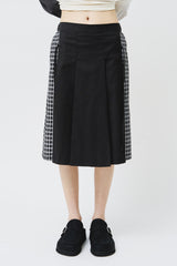 (W) Lowkey Checked Skirt (2color)