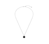 26SS★ [Premium Plating] Pennysense AB(W) Coin Necklace Onyx