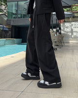 LUMI Back Banding Wide Slacks