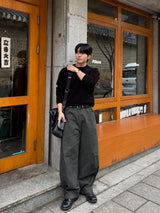 Log velvet round knitwear