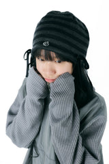 ribbon beanie(border)