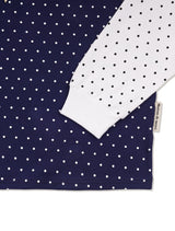 Oversized fit Raglan-dot T-shirt Navy (FCF3TS648W)