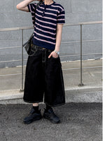 Diron Striped Henley Knit