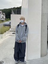 Space String ballon denim wide pants 2color