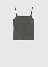 LAYERED SLEEVELESS 2WAY TOP _GREY