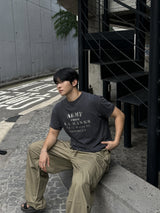 Army pigment dyeing short sleeve t-shirt