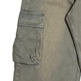 Mud Tin Vintage Washing Cargo Denim Pants
