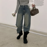 【Bellide made】フロースリットラインワイドデニムパンツ