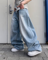 Randy Striped Washed Curved Denim