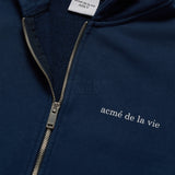 24FW ベーシックバイオウォッシングフーディージップアップ ネイビー