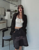 Harley Digital Printed Bermuda Denim Pants