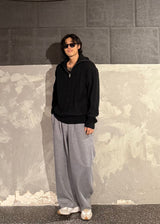 High-neck half zip-up knit 5COLOR