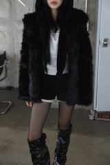 Lisa Hood Fur Jacket