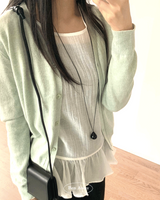 Kelly Cashmere V-neck Loose Fit Cardigan 12C