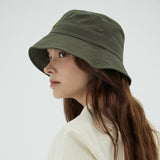 VA Curved Logo Nylon Bucket Hat / Khaki