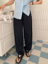 パステルストッパーバンディングパンツ (5color)