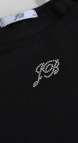 [MADE] Jewelry open shoulder. Black 