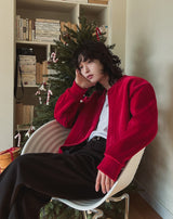 レクシーベロアクロップカーディガン