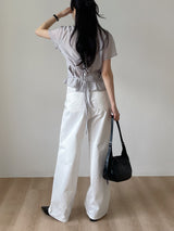 [Bustier SET] Light Halter See-through Blouse