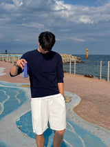 [A-T0208] 5ボタンヘンリーネックスラブTシャツ (5色)