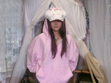 ドジングフーデッドジップアップ ( Milk pink )