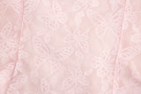 lace backless top pink butterfly